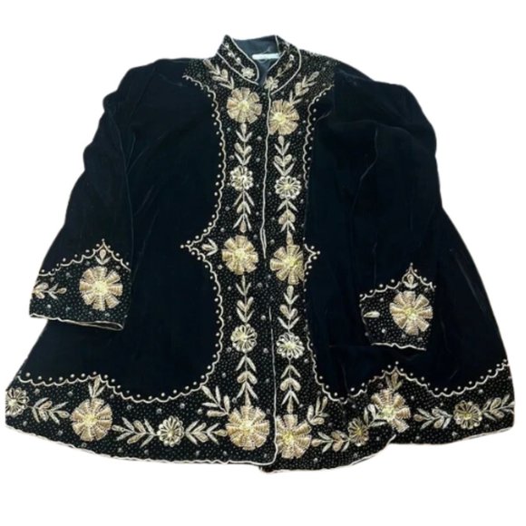 French Collizioni Jackets & Blazers - French Collizioni tunic jacket Beaded